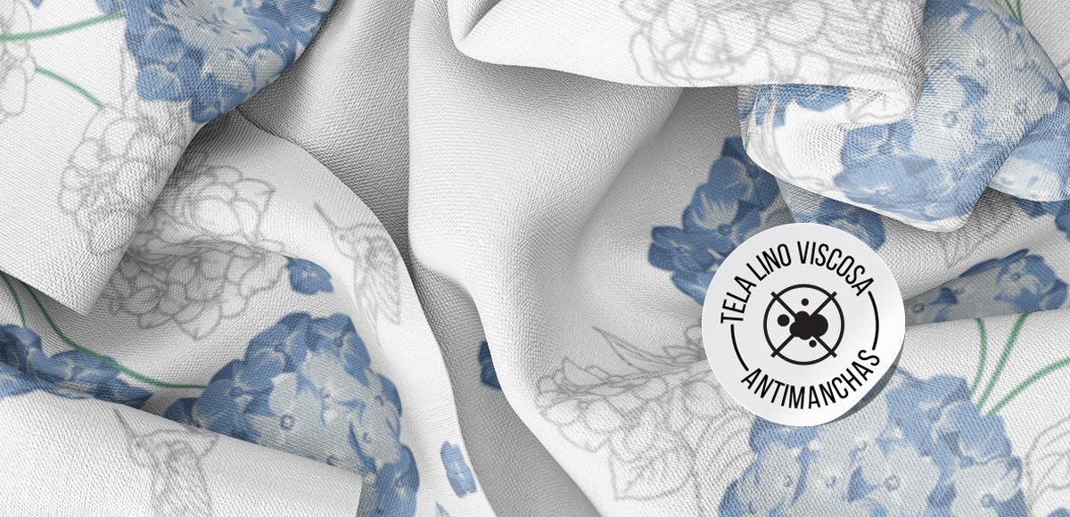 HORTENSIAS (LINO VISCOSA)