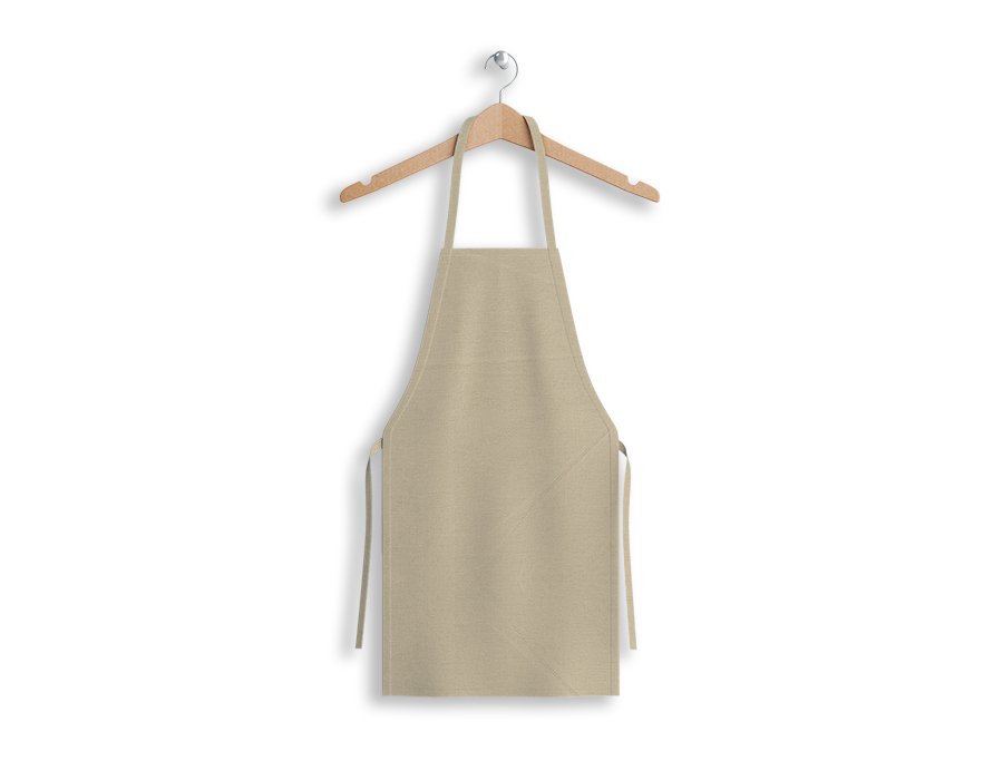 Delantal Cocinero Liso Arena (Gabardina)