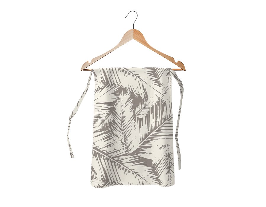 Delantal Cintura Palmeras (Gabardina)