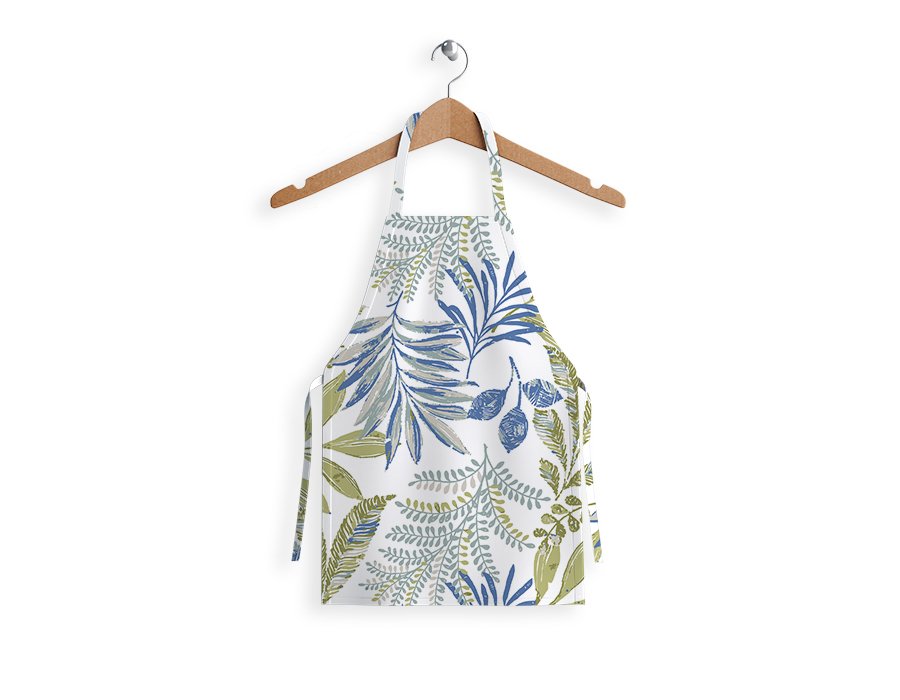 Delantal Niño Selva Azul (Lino Viscosa)