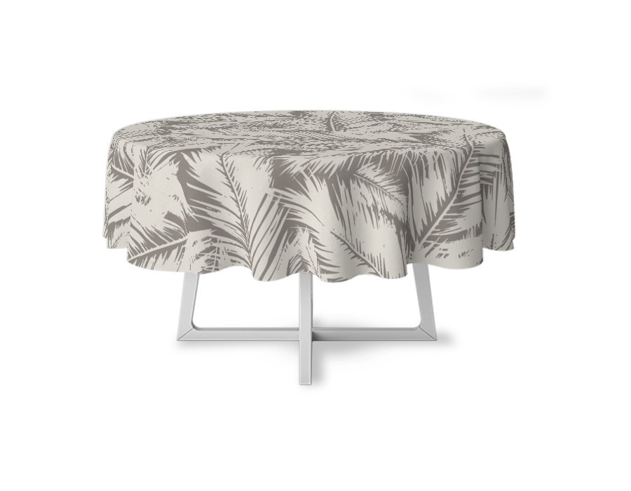 Mantel Redondo Palmeras (Gabardina)