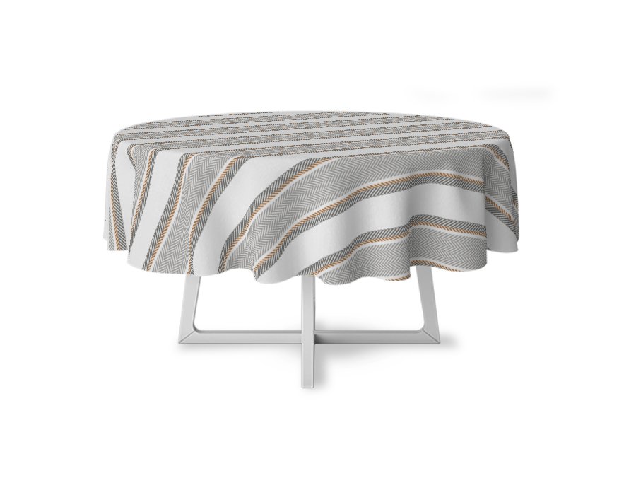 Mantel Redondo Espigas (Lino Viscosa)