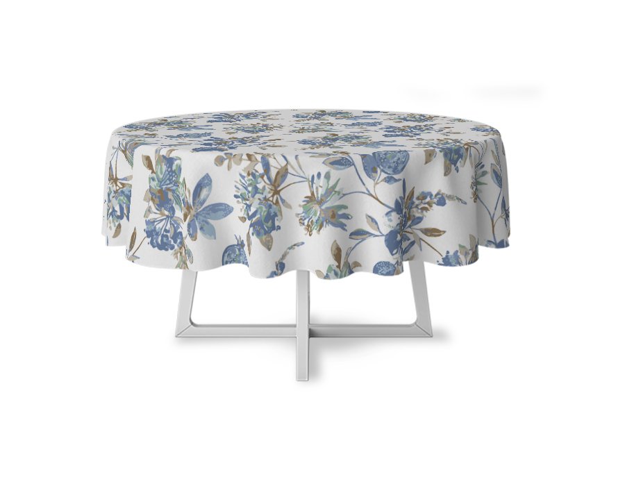Mantel Redondo Granada (Lino Viscosa)