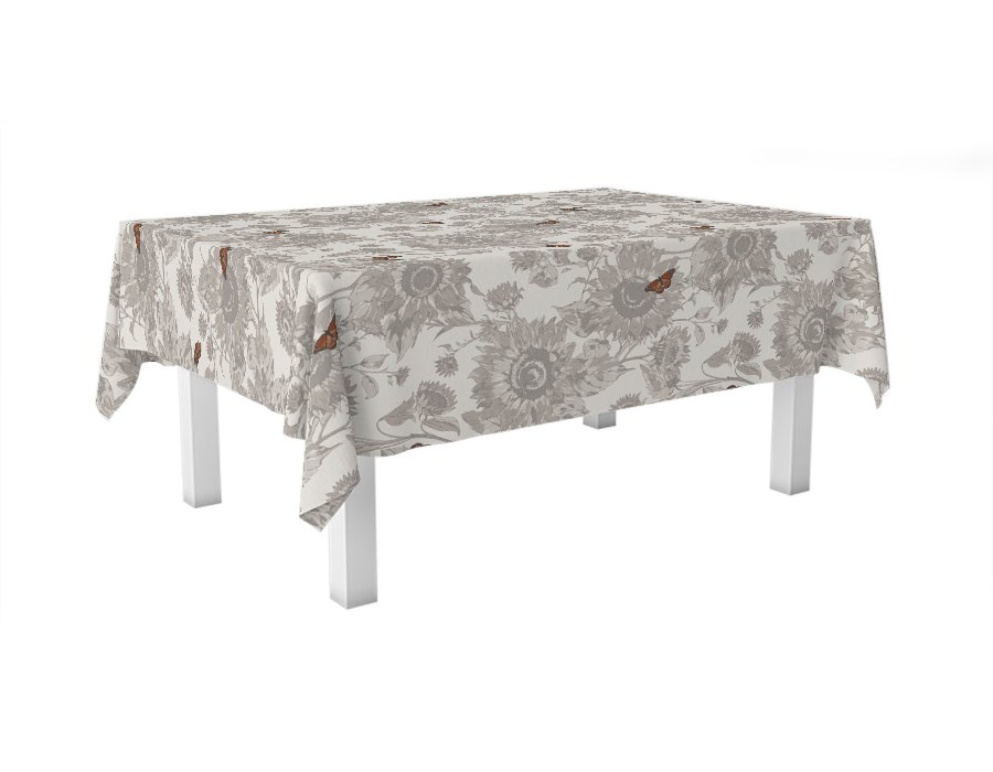 Mantel Rectangular SUNFLOWERS (Gabardina)