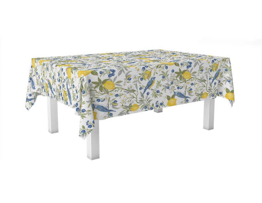 Mantel Rectangular Lemon (Lino Viscosa)
