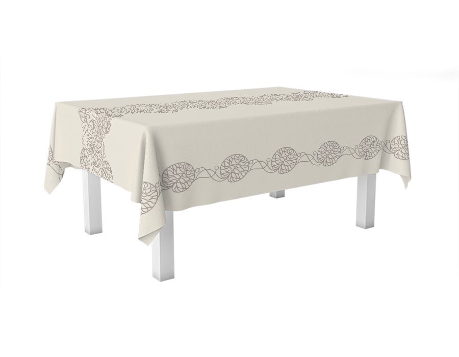 Mantel Rectangular Irupé Visón (Gabardina)