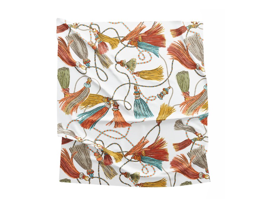 Mantel Picnic Borlas (Lino Viscosa)