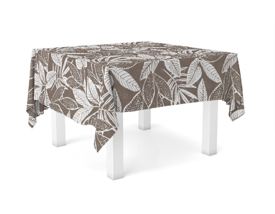 Mantel Cuadrado Arena Choco (Gabardina)