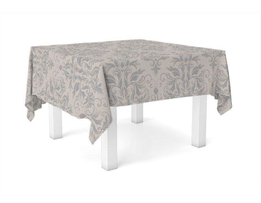 Mantel Cuadrado Dusty Gris (Lino Viscosa)