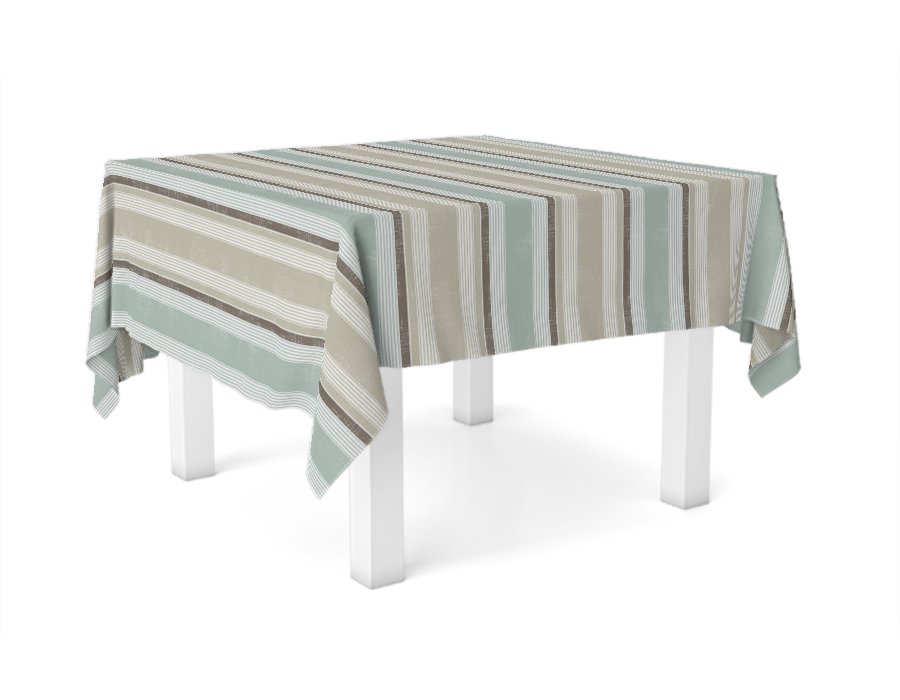 Mantel Cuadrado Bruma Aqua (Gabardina)