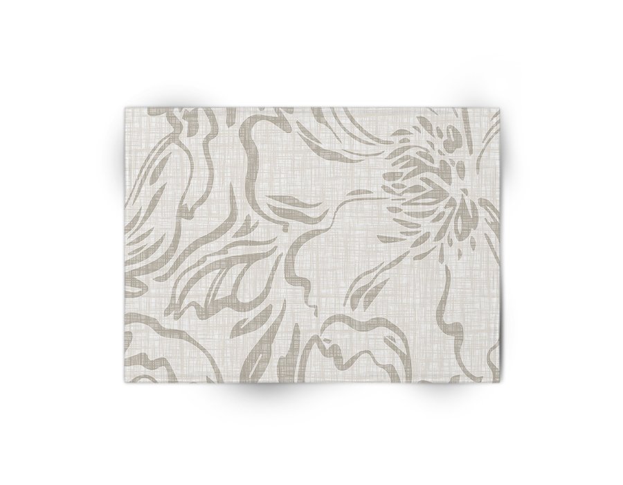 Individual Flor Lino. (Lino Viscosa)