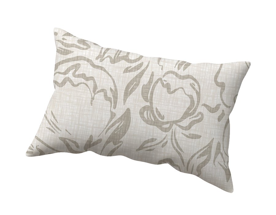 Funda Rectangular Flor Lino. (Lino Viscosa Antimanchas)