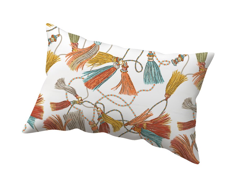 Funda Rectangular Borlas (Lino Viscosa Antimanchas)