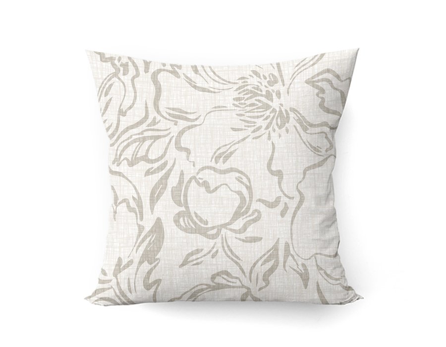 Funda Cuadrada Flor Lino. (Lino Viscosa Antimanchas)