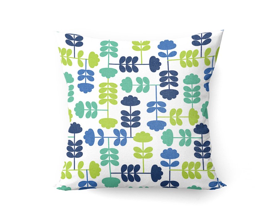 Almohadón Garden Blue (Gabardina)