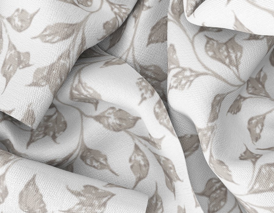 Tela por metro Little Leaves (Gabardina)