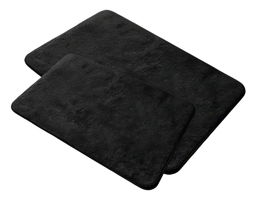 Set x2 Alfombras de Baño Gris Oscuro