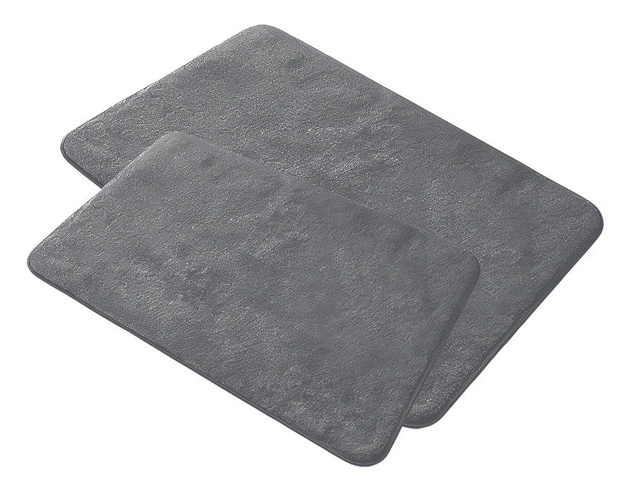 Set x2 Alfombras de Baño Gris Claro